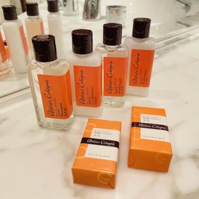 上海金茂君悦酒店选用atelier Cologne洗发液护发沐浴润肤露小样