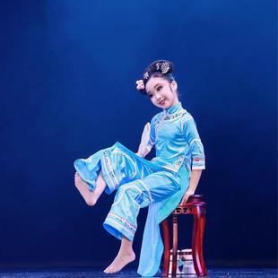 小兰花奖俏灵儿舞蹈服演出服还珠格格清朝满族服儿童宫廷旗袍服装