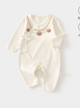 婴儿四季款蝴蝶衣0-3月宝宝爬服舒绒a类连体衣公主外出新生儿哈衣