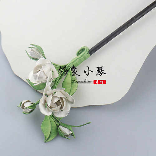 手工diy茉莉花缠花材料包古风汉服发簪手作饰品配件邻家小琴作品