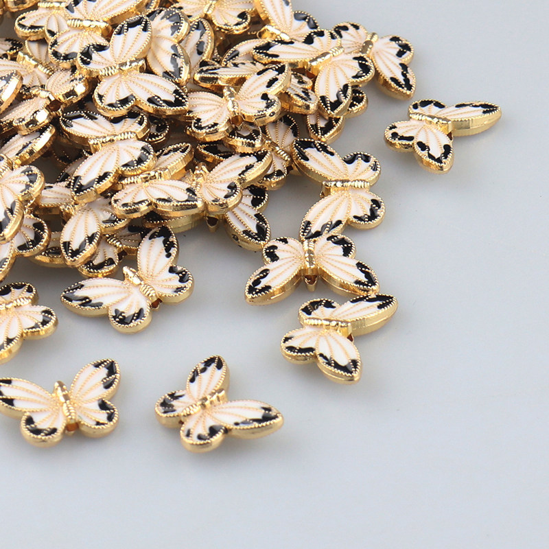 古风手工diy合金彩色小蝴蝶汉服发饰品配件材料缠花发簪子配饰