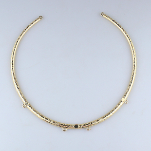 古风合金电泳保色璎珞圈手工diy汉服配饰项圈圆挂圈主体饰品材料