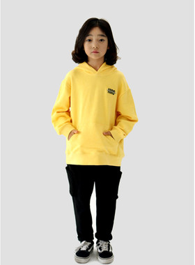 特价HIRO童装春秋季男女儿童中小童简约刺绣砂洗字母连帽卫衣