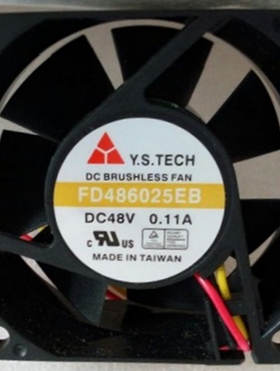 原装Y.S.TECH FD486025EB 6CM 6025 48V 0.11A双滚珠轴承散热风扇