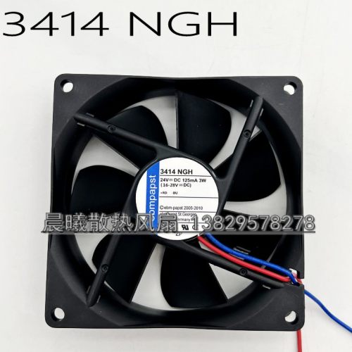 德国 EMBPAPST 3414 NGH 9025 9CM 24V 3W 变频器散热风扇