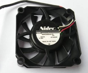 24V 0.08A NIDEC M60R24MGAB J61 3线打印机电源风扇