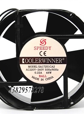 全新SPEEDY SA17251CA2 220V-240V 0.22A 48W 17251 机柜散热风扇