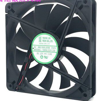 全新 永林兴 13525 12V 0.25A 散热风扇 2200转/分钟静音 13.5CM
