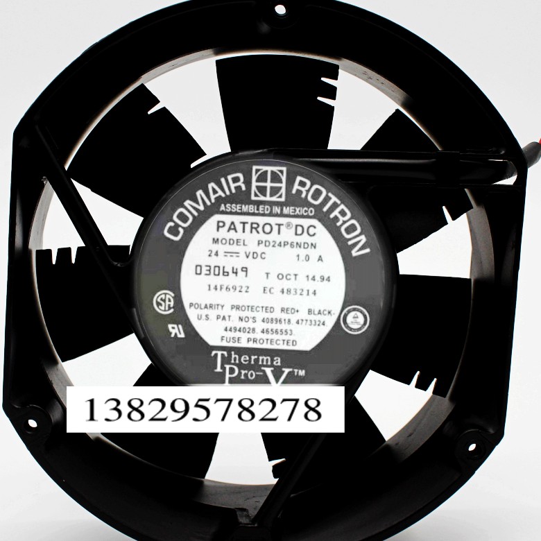 原装康姆罗顿COMAIR PD24P6NDN 24V 1.0A 172*51MM铝框风机2线