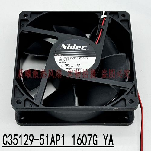 全新 NIDEC C35129-51AP1 1607G YA 0.68A 24V 变频器散热风扇