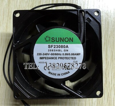 2083HBL SF23080A全新SUNON 220V滚珠轴承8038散热风扇轴流风机