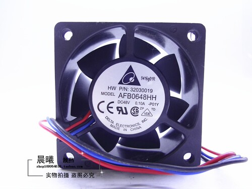 台达 6025 CPU散热器风扇 AFB0648HH 48V 0.10A双滚珠 变频器风扇