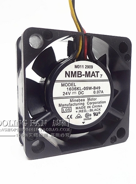 NMB 1606KL-05W-B49 4CM 4015 24V 0.07A 三线数控机床变频器风扇