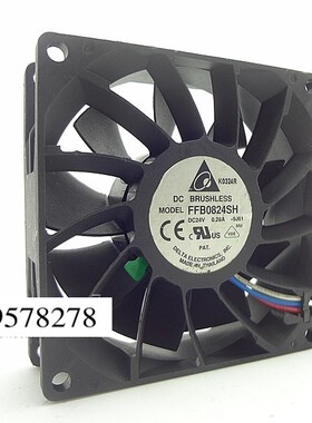 台达 FFB0824SH 8025 24V 0.28A 8cm 8厘米 三线测速 温控风扇