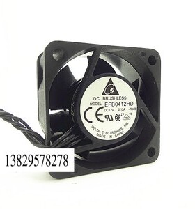台达  EFB0412HD 4020 12V 0.12A 4CM/厘米 4P线接口 散热风扇