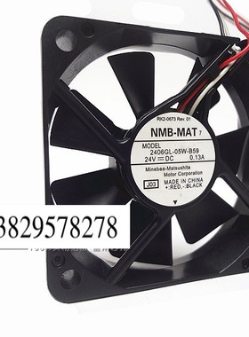 NMB 6015 24V 0.13A 6CM 伺服驱动器/变频器风扇 2406KL-05W-B59