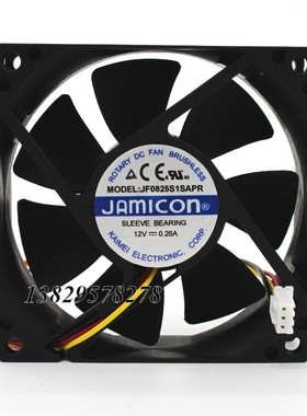 JF0825S1SAPR全新JAMICON凯美8025 新款UPS散热风扇12V 0.26A3线