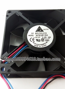 台达 8025 12V 0.24A 8CM 8厘米 双滚珠 机箱 电源风扇 AFB0812VH