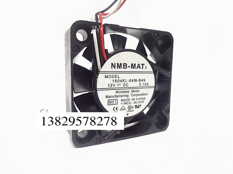原产NMB 4010 12V 0.10A 4cm 服务器机箱散热风扇1604KL-04W-B49