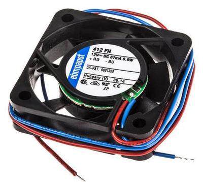 全新 德国ebmpapst 412FH DC12V 0.8W 4010mm高端 轴流散热风扇