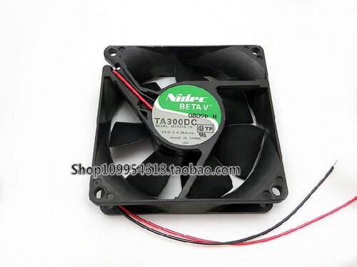 Nidec TA300DC 8025 12V 0.29A 8CM/厘米 双滚珠 2线 CPU机箱风扇
