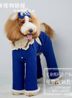 狗长腿四脚衣服纸样有缝制视频