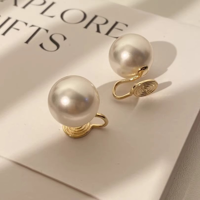 高级感无耳洞入施家珍珠耳夹