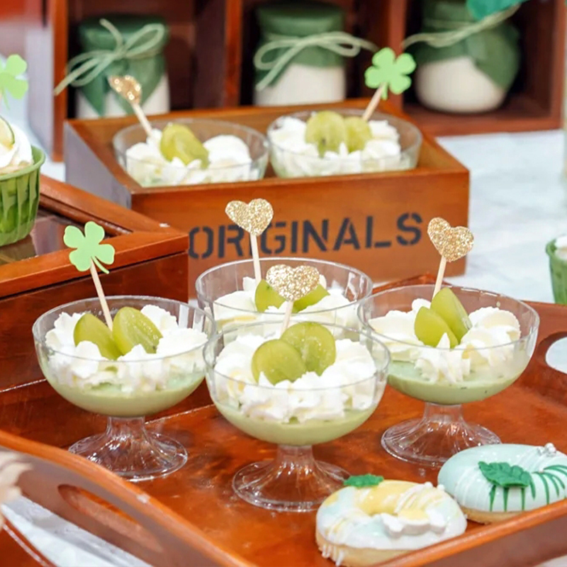 创意高脚红酒杯200ML硬塑料PS