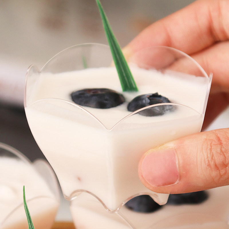 PS材质一次性塑料杯慕斯布丁杯子