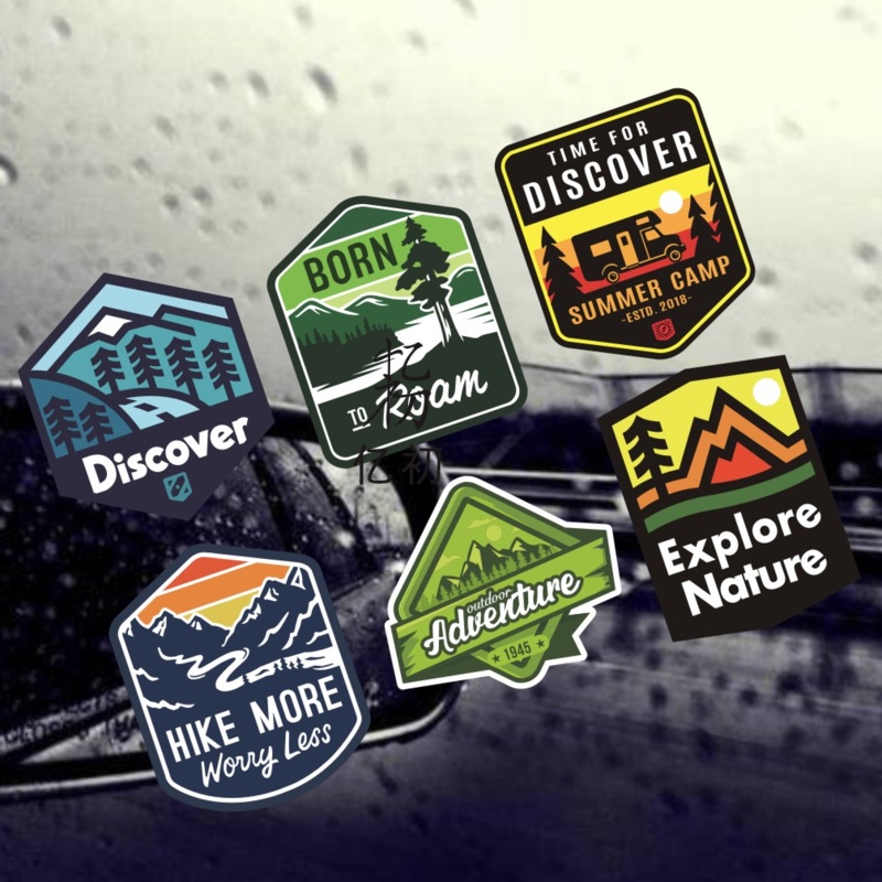 汽车装饰个性车贴创意户外探险露营房车越野侧窗坦克300反光贴纸