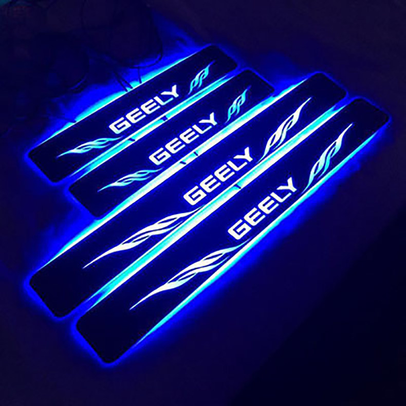 吉利嘉际星越博越豪越博瑞GE缤越LED带灯流光迎宾踏板门槛条专用