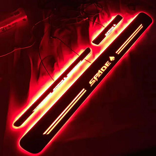 适用于丰田Spade Porte汽车led 跑马灯动态流光迎宾踏板专用改装