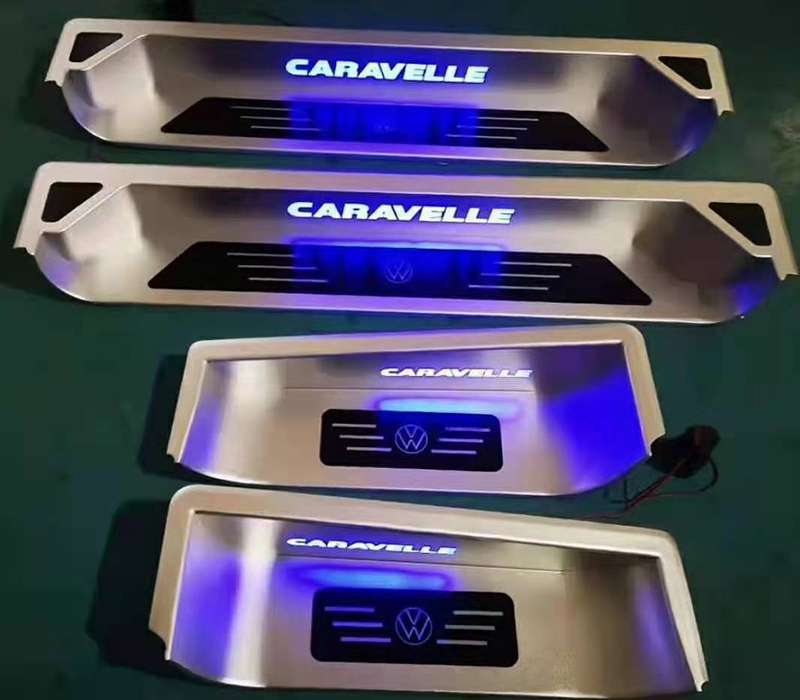大众迈特威multivan迎宾踏板凯路威caravelle门槛条LED带灯专用