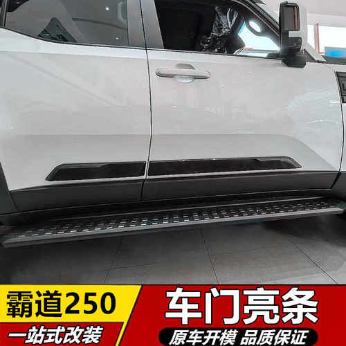 适用于24款丰田普拉多LC250车门防擦撞条新霸道车身装饰亮条改装