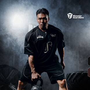 何局联名 春夏短袖 橄榄球服运动T恤健身速干短袖 新款