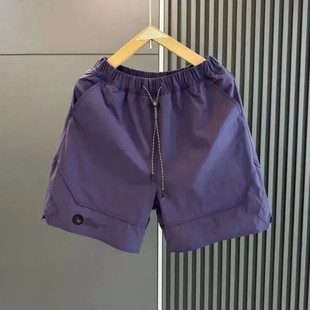 宽松速干透气短裤 纯色男士 时尚 运动百搭五分裤 夏季 沙滩裤 跑步薄款