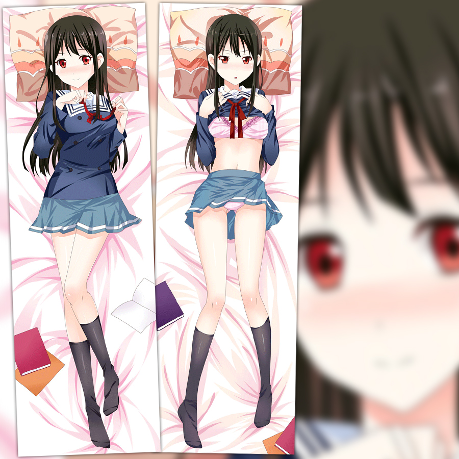 境界的彼方 名濑美月 动漫双面等身抱枕 2wt抱枕套靠枕方枕