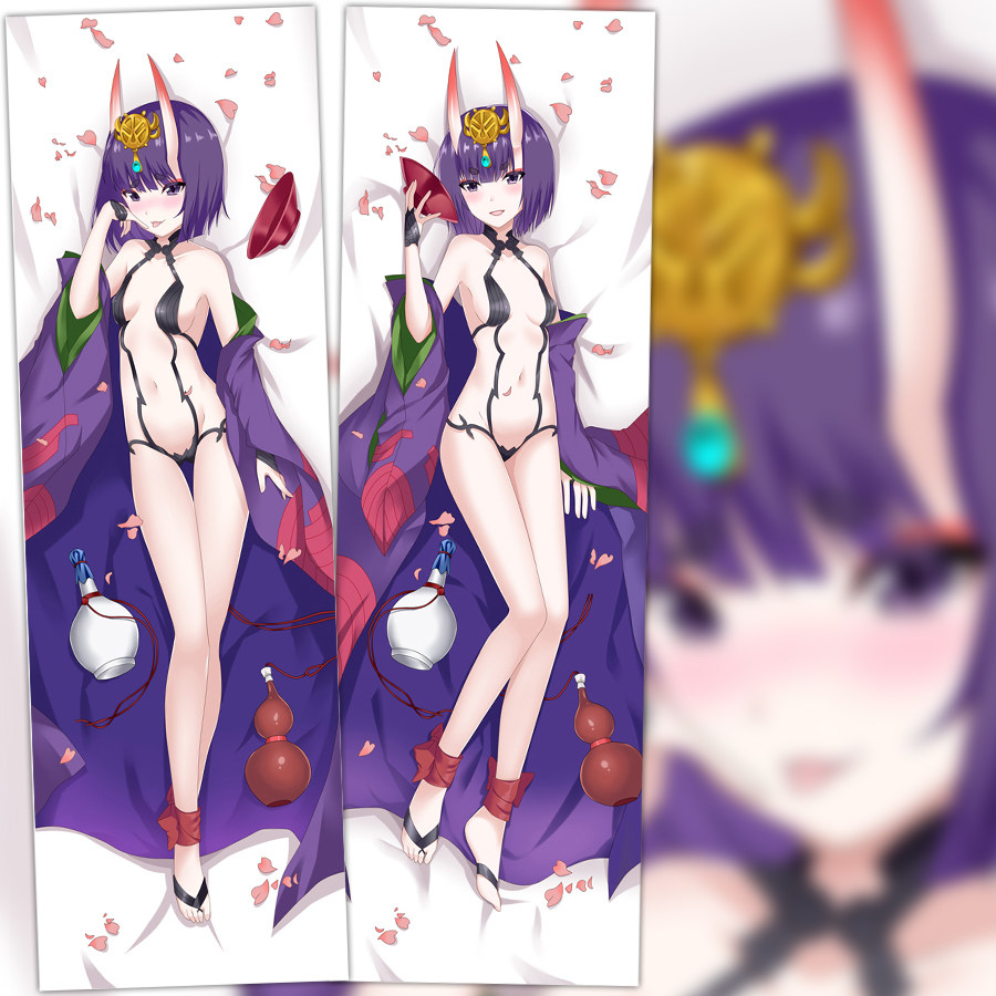 FATE/Grand Order Fgo 酒吞等身抱枕 酒吞童子女仆装等身抱枕套