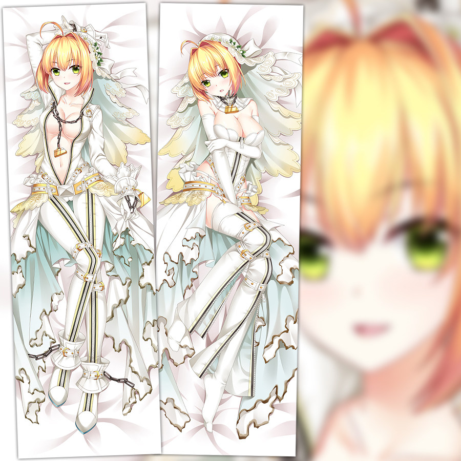 fgo 呉マサヒロ花嫁尼禄命运冠位指定等身抱枕动漫枕套礼物周边