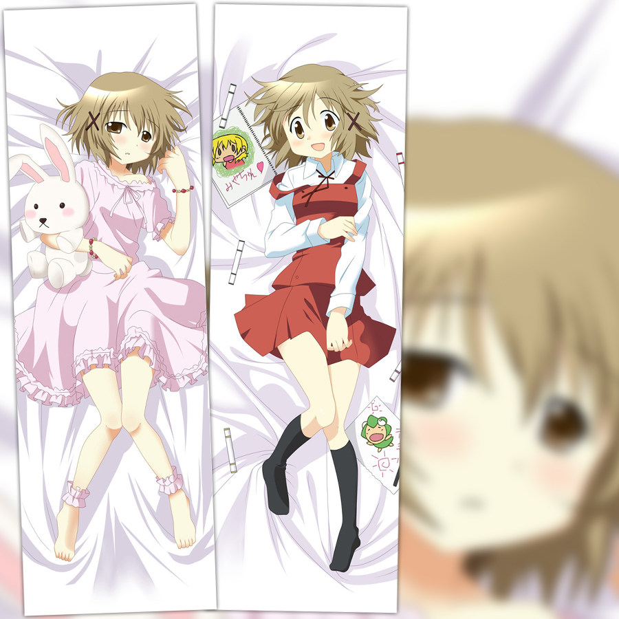 向阳素描动漫抱枕 由乃周边等身抱枕 2wt长靠枕方枕 来图定制礼物