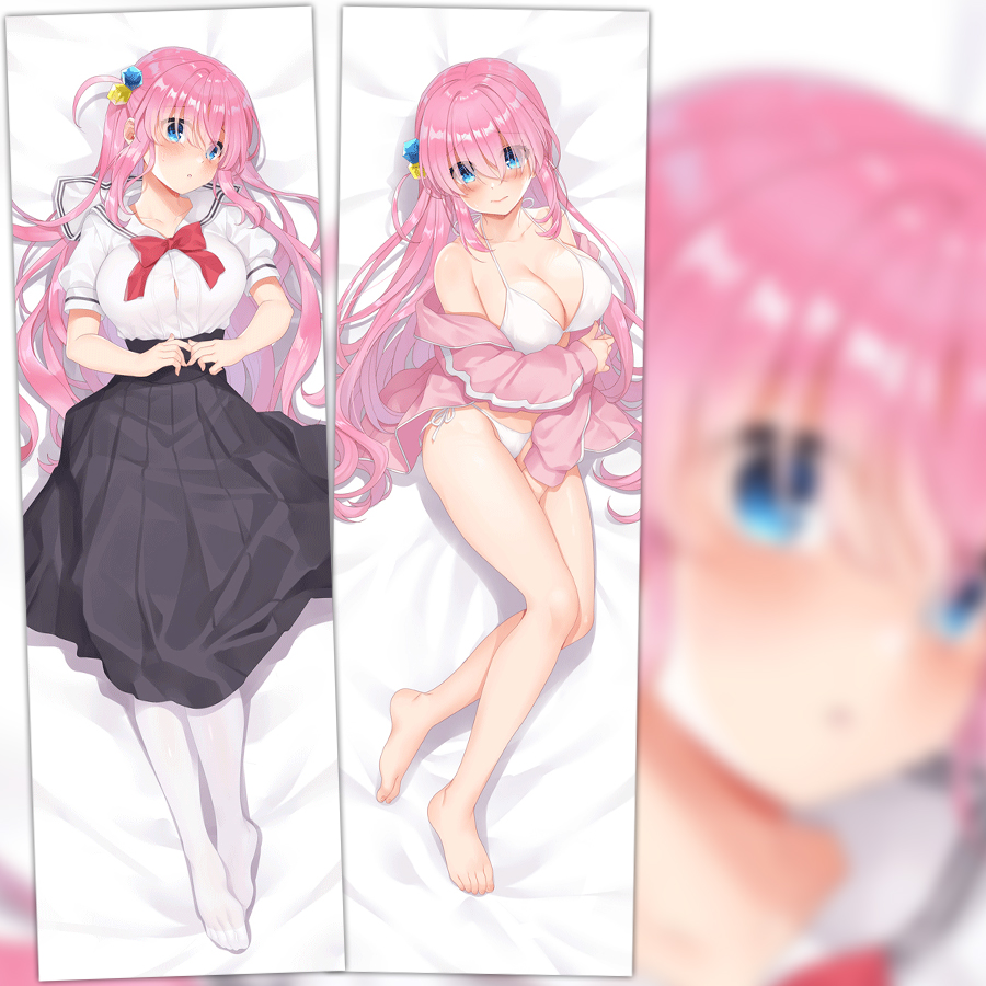 原创孤独摇滚周边后藤一里同款波奇酱等身抱枕靠垫玩偶来图定制