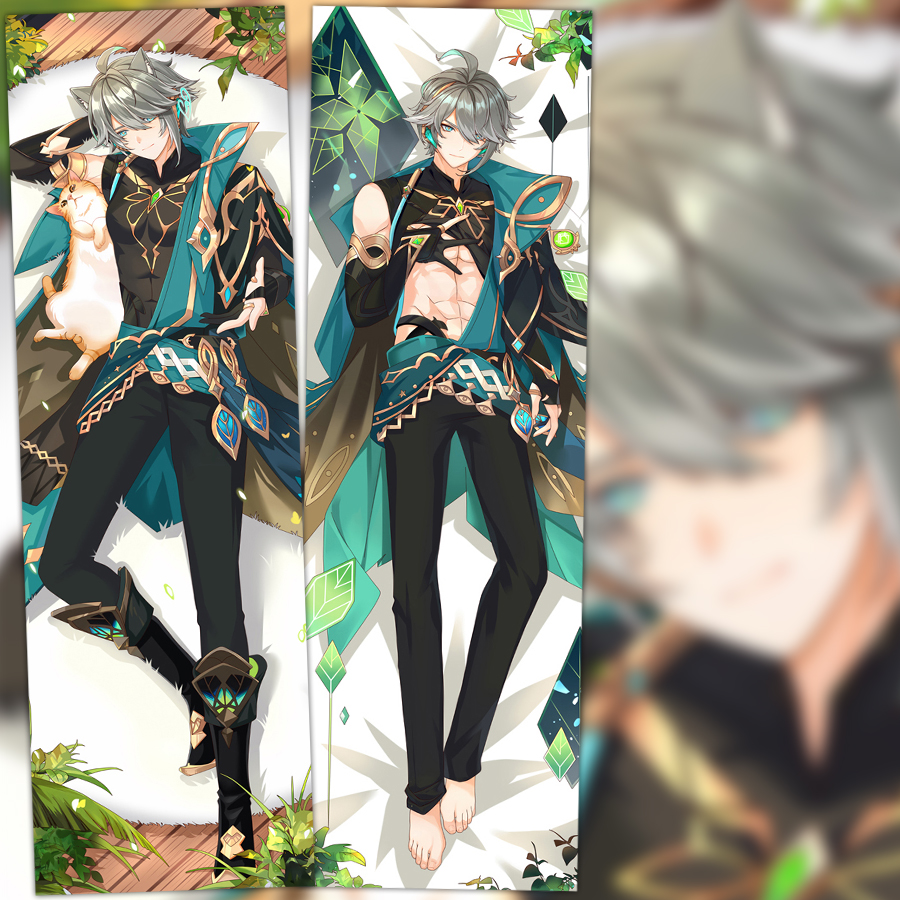 原神艾尔海森等身抱枕套周边须弥教令院夹腿人形玩偶定制长条靠枕