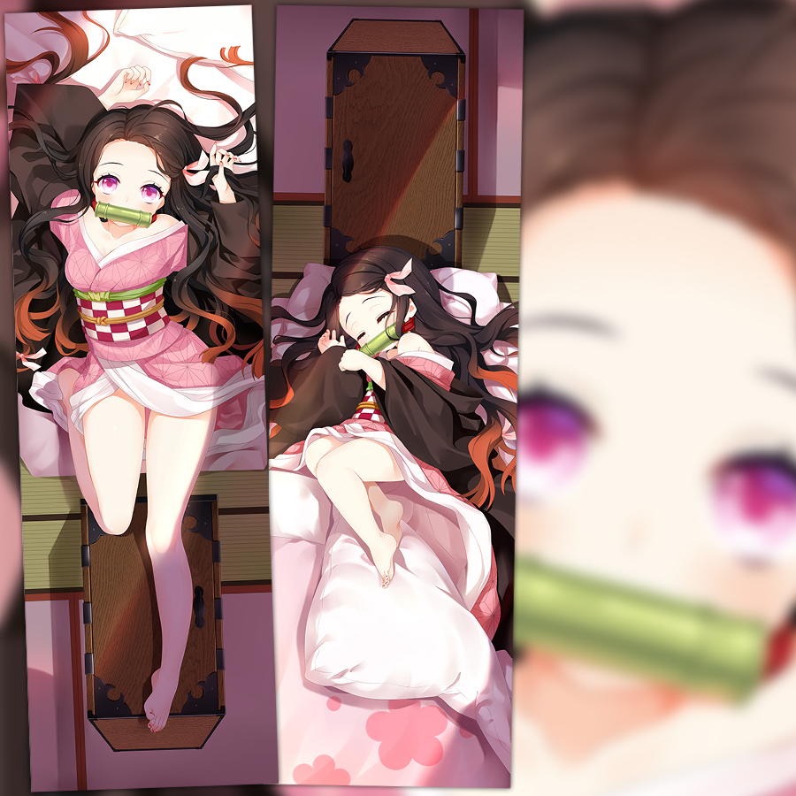 鬼灭之刃灶门祢豆子动漫等身抱