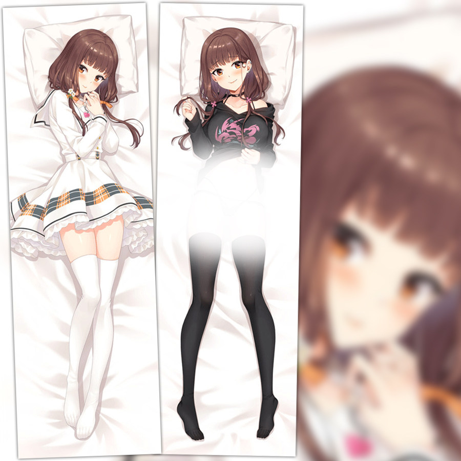 原创高清辉夜大小姐伊井野弥子正反双面等身抱枕套靠枕套四种面料