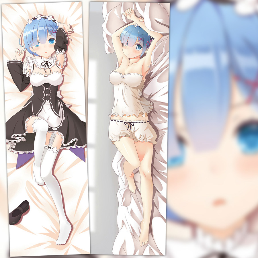 动漫 等身抱枕从零开始的异世界生活 雷姆 蕾姆2wt长条靠枕含枕芯