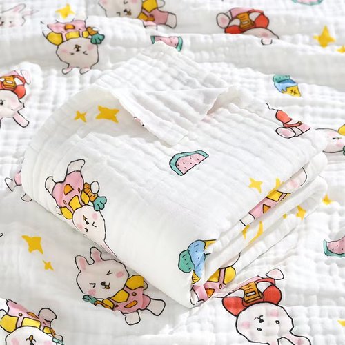 纯棉四层纱布夏季盖毯