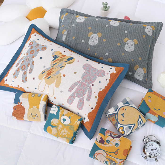 纯棉儿童枕套全棉吸汗枕头套