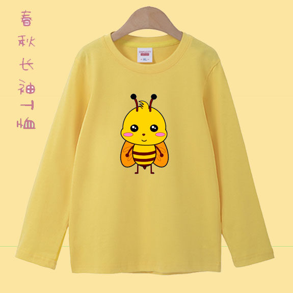 衣服男孩蜜蜂儿童装表演青少年亲子装长袖t恤打底衫学生 女,童装/婴儿装/亲子装,T恤,淘宝优惠券,粉丝福利购,淘宝优惠卷
