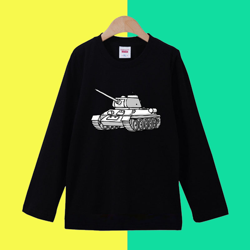 儿童T恤长袖打底衫2026春秋新款洋气坦克学生上衣男女童打底衫