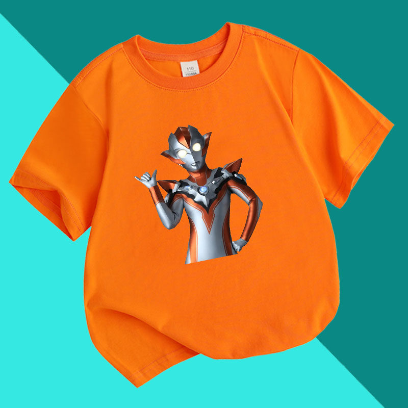 儿童短袖t恤夏装新款韩版中小童格丽乔上衣男童女童2026白色T恤